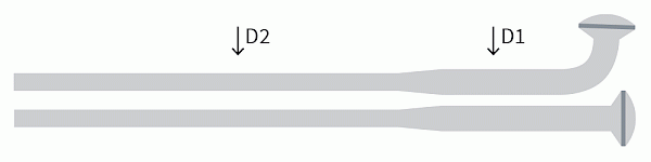 WWS Speichen Einfachdickend