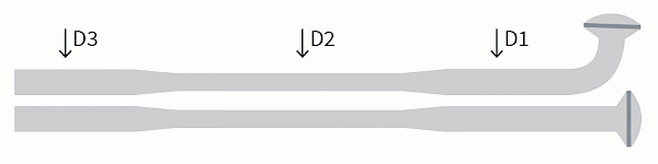 WWS Speichen Doppeldickend